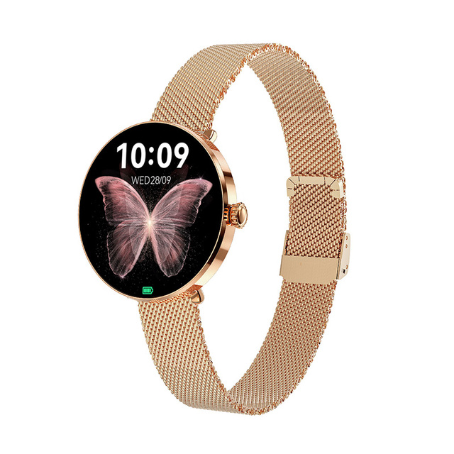 LC610 Women Smart Watch AMOLED Screen Fitness Tracker 5ATM Waterproof Heart Rate Monitor Ladies Smartwatch