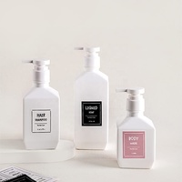 Usine directe pas cher Rectangle étanche salle de bain/cuisine/distributeur de savon cosmétique pour les mains autocollants d'étiquette de nettoyage amovibles