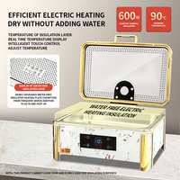Chauffe-Plat Électrique en Acier Inoxydable YT pour Buffet, Double Chauffage Humide et Sec, Contrôle Numérique Intelligent, 600W