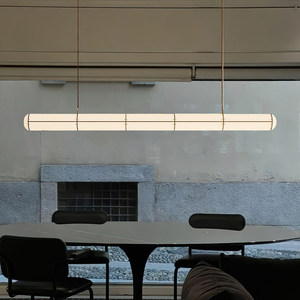 Suspension longue en forme de bande 120cm 150cm E27, éclairage économique avec interrupteur pour maison, bar et comptoir - Product Image 3