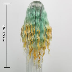 2025 nouvelle Explosion t-forme dentelle instantanée cheveux bouclés ondulés vague de corps vague d'eau chimique fibres de soie coiffure pour dames modèle - Product Image 2