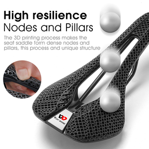 WEST BIKING - Piezas de Bicicleta, Sillín Impreso en 3D, Antideslizante, Absorción de Impactos, Asiento de Ciclismo, Cojín de Asiento para Bicicleta de Montaña y Carretera - Product Image 2