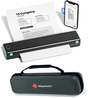 Phomemo M08F Printer Mini portabel, Printer termal, Printer tato A4
