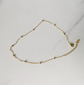Chaîne de bijoux en acier inoxydable pour femmes, résistante à l'eau, plaqué <span class=keywords><strong>or</strong></span>, petite boule, chaîne satellite en <span class=keywords><strong>or</strong></span> - Product Image 4