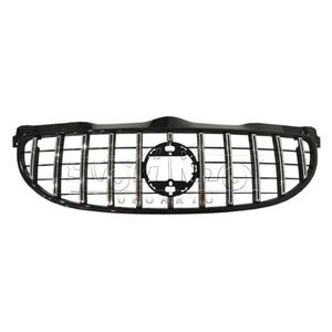 Haosheng voiture <span class=keywords><strong>Piano</strong></span> noir pare-chocs avant évents Grill Chrome Grille pour Benz Smart W453 Forfour 4 portes/Fortwo 2 portes 2015-2019 - Product Image 2