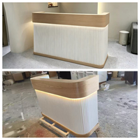 Comptoir de caisse pour magasin de vêtements, petite boutique, salon de beauté, hôtel, salon de coiffure, réception, design personnalisé, minimaliste, moderne