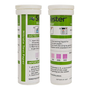 SN-1017 <span class=keywords><strong>Bandelettes</strong></span> de test de nitrates et de nitrites pour aquarium, kit de test de la qualité de l'eau du réservoir de poissons pour eau douce et eau salée, 100 <span class=keywords><strong>bandelettes</strong></span> - Product Image 2