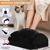 Repose-pieds ergonomique sous le bureau en mousse à mémoire de forme, hauteur et angle d'inclinaison réglables, pour le bureau et la maison, soulage les douleurs dorsales et des hanches, coussin de soutien