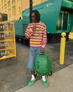 Hot Bán Phổ Biến O-Cổ Chất Lượng Cao In Sọc <span class=keywords><strong>Tee</strong></span> Quá Khổ Cắt Top Biểu Tượng Tùy Chỉnh Thời Trang Đường Phố Baggy Áo Sơ Mi Nam - Product Image 5