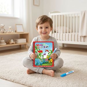 Ensemble de livres de coloriage à l'eau réutilisables pour enfants, livre de gribouillage à l'eau sans désordre pour les tout-petits de <span class=keywords><strong>3</strong></span> ans et plus - Product Image 3