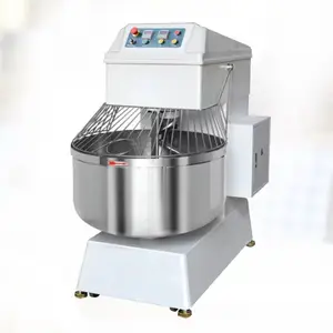 Commercial large capacity Automatic electric stainless steel flour dough mixer / 80l spiral mixer for bakery