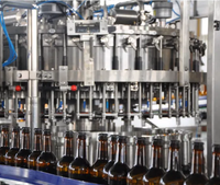 Machine automatique de lavage, de remplissage, de bouchage et de mise en bouteille de bouteilles en verre pour le vin, l'alcool, les spiritueux et la bière