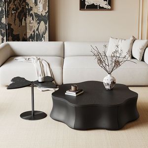 Modern Butterfly Coffee <b>Table</b> Wood Top Petal Shape Design Living Room Furniture - Product Image 1