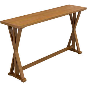 モダンなアメリカンスタイルの無垢材製耐久性のあるバーテーブル、ホテルや商業施設向けの細長いハイチェア - Product Image 5