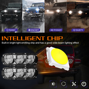 Luces LED AKE Z6 Nuevas de 160W para Parrilla de Coche, Súper Brillantes, Seis Lentes, 12V 24V, Luces Delanteras para Parrilla de Vehículos Todoterreno y Camiones - Product Image 3
