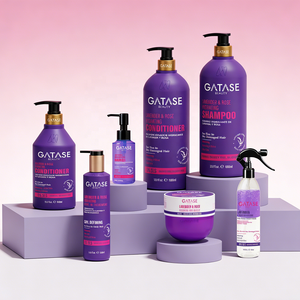 Set de Cuidado Capilar con Queratina Orgánica, Lavanda y Rosa OEM |   Aceite de Argán y Coco Nutritivo para Reparación e Hidratación del Cabello Seco - Product Image 3