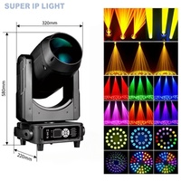Projecteur à tête mobile 380W, ampoule 371W, DMX512 RDM, double prisme, 16 canaux, éclairage de scène DJ, discothèque, fête