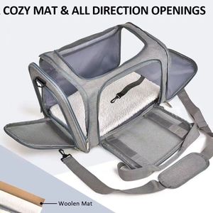 Tas Jinjing Hewan Peliharaan Kecil MOQ Rendah, Bahan Oxford Mesh, Portabel, Kapasitas Besar, untuk Anjing Kucing, Cocok untuk Aktivitas Luar Ruangan - Product Image 3