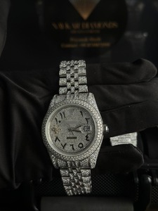 Reloj Mecánico Analógico de Lujo con Diamantes Moissanite Estilo Hip Hop Moderno para Hombre - Product Image 4