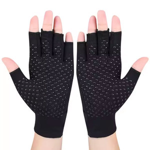 Guantes de compresión para <span class=keywords><strong>artritis</strong></span> El mejor guante con infusión de cobre para la <span class=keywords><strong>artritis</strong></span> <span class=keywords><strong>Manos</strong></span> Artrítico Túnel carpiano sin <span class=keywords><strong>dedos</strong></span> - Product Image 3