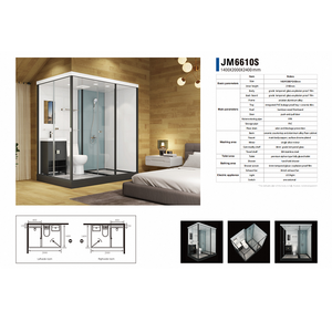 Juego de accesorios de baño todo en uno de lujo <span class=keywords><strong>Ducha</strong></span> e <span class=keywords><strong>inodoro</strong></span> prefabricados portátiles en un contenedor <span class=keywords><strong>para</strong></span> instalar en cualquier espacio - Product Image 4