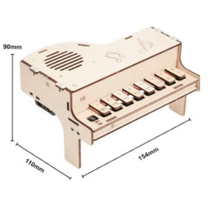 La tecnología de piano electrónico DIY permite crear pequeños inventos, instrumentos artesanales y ensamblaje creativo de modelos de piano. - Product Image 3