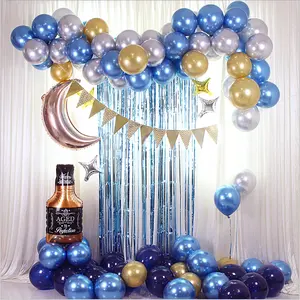 Heimdekoration Geburtstagdekoration Schlussverkauf Design Chrom-Latex-Ballons metallische Ballone für Hochzeit Partyzubehör Dekoration