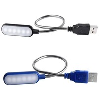 Portable USB LED Mini livre lumière liseuse lampe de Table Flexible 6leds lampe USB pour batterie externe ordinateur portable ordinateur portable