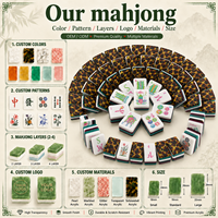Jeu de Mahjong Traditionnel à Prix d'Usine pour Adultes et Familles – Divertissement Quotidien et Jeu Social – Tuiles de Mahjong