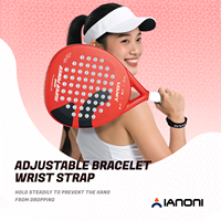 Raqueta de Pádel Caston Sports SUPER POWER Azul/Crema/Rojo/Azul Marino/Rosa, Superficie 3D de Fibra de Carbono, Personalizada/Venta al Por Mayor, Diseño de Diamante