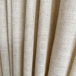 Eleganti Tende a Onda Traslucide in Lino <span class=keywords><strong>con</strong></span> Sistema a Binario e Mantovane in Voile Trasparente per Arredo Casa - Product Image 5