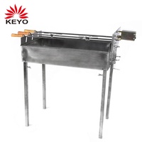 야외 스테인레스 스틸 키프로스 불고기 바베큐 그릴 키프로스 바베큐 motorised spit roas rotisserie 바베큐 그릴