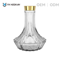 Base de Chicha en Verre Moderne, Vente Directe Usine, Personnalisable OEM/ODM, Accessoires Chicha, Bouteille en Verre pour Kit Chicha