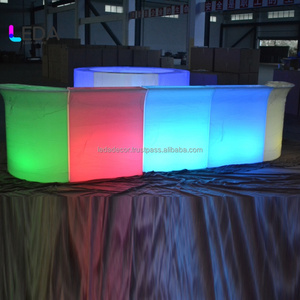 LEDA 2023 gran oferta Super Popular RGB brillante Bar Mesa sillas decoración para fiesta deshierbe eventos de cumpleaños - Product Image 1
