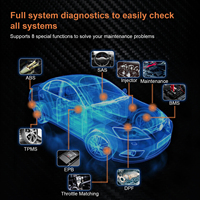 Baru 5.2 HUMZOR Z100 semua perangkat lunak gratis 13 + pengodean ulang OBD2 diagnostik mobil OBD 2 alat pemindai otomotif