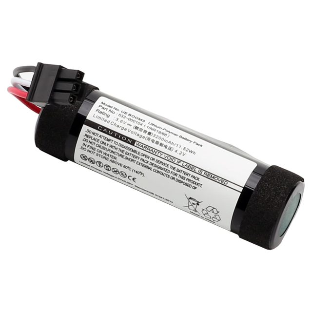 Real Cap Replacement Battery P2853WH 533-000104 for Logitech UE-BOOM2 Boom 3 MegaBoom 2 Portable Wireless Speaker Batteries OEM