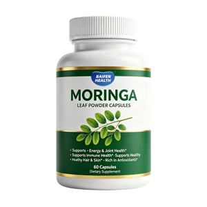 Capsules d'extrait de feuilles de Moringa, complément alimentaire à base de plantes antioxydant, soutient la gestion du poids et favorise l'amincissement - Product Image 1