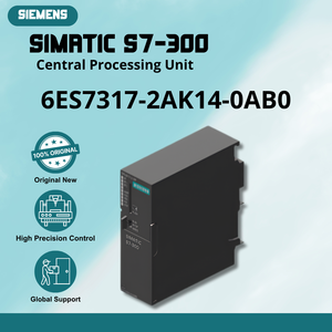 ตัวแทนจำหน่ายอย่างเป็นทางการของเยอรมนี SIMATIC S7-300 CPU 317-2 DP พร้อมหน่วยความจำทำงาน 1 MB รุ่น 6ES7317-2AK14-0AB0 ดีไซน์กะทัดรัด ประสิทธิภาพสูง - Product Image 1