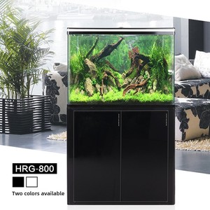 Acquario <span class=keywords><strong>Sen</strong></span> per Soggiorno con Fondo in Vetro, Illuminazione LED e Alta Trasparenza per Pesci Rossi - Product Image 3