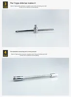 Ensemble d'outils combinés pour réparation automobile en acier CRV de 46 pièces avec clé à douille et tournevis à cliquet, étui rigide