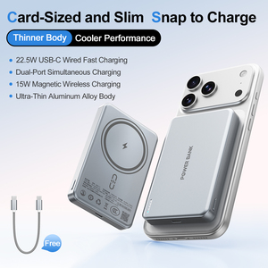 <span class=keywords><strong>Batterie</strong></span> <span class=keywords><strong>externe</strong></span> portable magnétique sans fil 10000mAh avec câble intégré, charge rapide 22.5W, pour <span class=keywords><strong>iPhone</strong></span> Samsung - Product Image 2