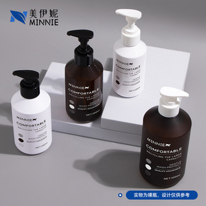 Minnie Comfortable 500ml Shampoo <b>Bottle</b> With <b>Pump</b> For Wash And Care Packaging - Product Image 4