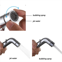 Pulvérisateur d'eau de toilette en plastique ABS coloré moderne à double fonction Shattaf facile à changer et à ajuster la taille avec fonction de rotation