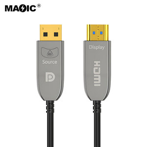 Cable de fibra óptica activa chapado en oro DP para HDMI 4K 60Hz 5m 10m <span class=keywords><strong>15M</strong></span> 20m a 100m Puerto de pantalla para HDMI PVC Jacket para HDTV - Product Image 1