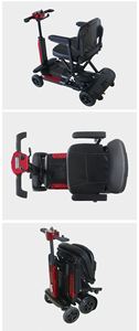 Scooter électrique pliable automatique, moteur 24V180W, batterie au lithium, cadre en alliage d'aluminium, capacité de 120 kg, pour personnes âgées, 4 roues - Product Image 6