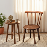 Chaise Windsor en Bois de Caoutchouc de Haute Qualité à Prix de Gros, Chaise de Salle à Manger en Bois pour Restaurant, Chaise d'Hôtel pour Enfants