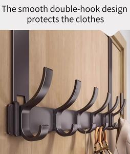 Le crochet derrière la porte utilisé <span class=keywords><strong>pour</strong></span> accrocher le support de <span class=keywords><strong>rangement</strong></span> de porte le porte-vêtements <span class=keywords><strong>suspendu</strong></span> Crochet de porte de salle de bain et de toilette - Product Image 4