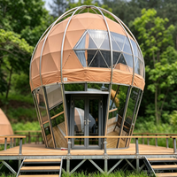 Dôme gonflable XQ-6 à deux étages en tissu PVC enduit, structure en acier, tuyaux galvanisés pour événements extérieurs, hôtels et glamping