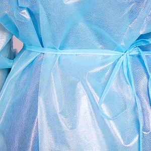 <span class=keywords><strong>PPE</strong></span> Đan Cuff Y Tế Bác Sĩ Áo Không Dệt Tráng Không Thấm Nước Dùng Một Lần Cách Ly Áo Choàng - Product Image 5