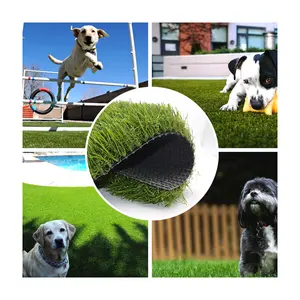 Di alta qualità PP/PE erba verde artificiale tappeto paesaggistico per giardino e sport applicazione rotolo confezionato